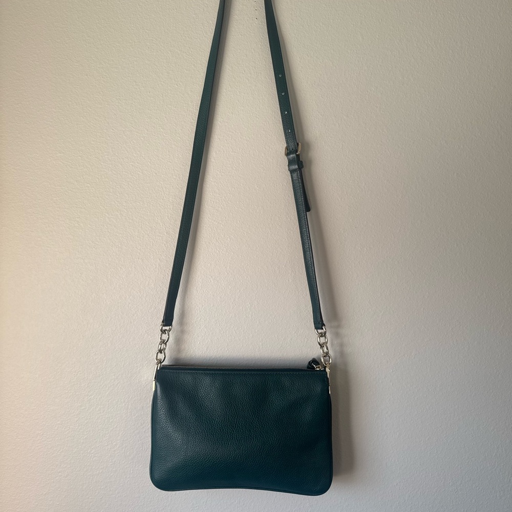 Kate Spade Teal Leila Triple Gusset Crossbody Bag - Picture 5 of 10